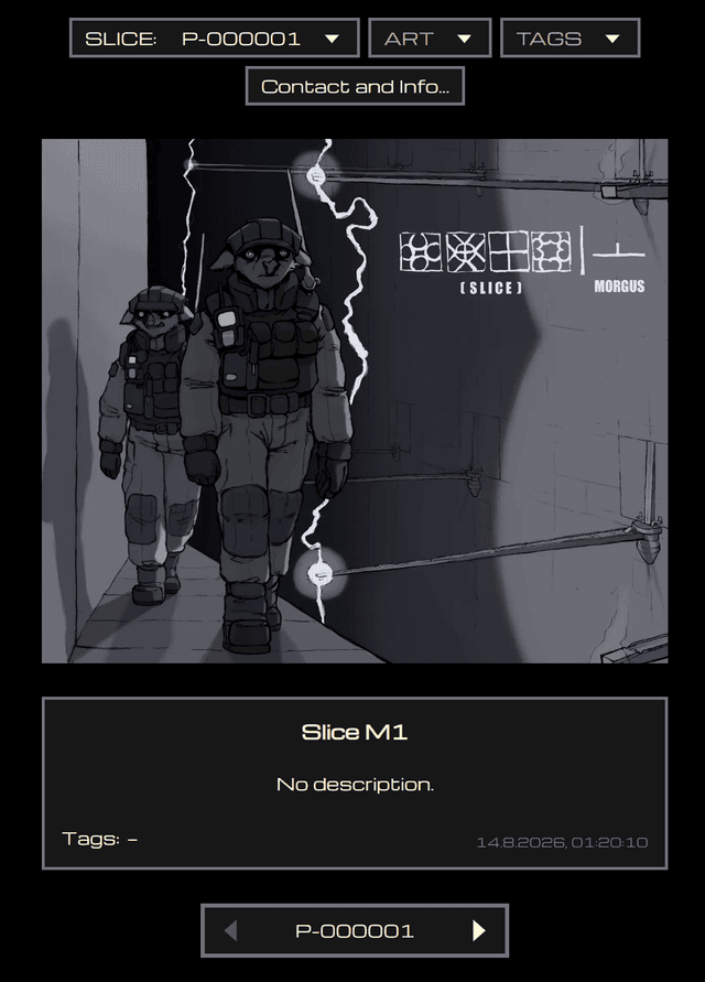 Screenshot of Kofomy's Art Website